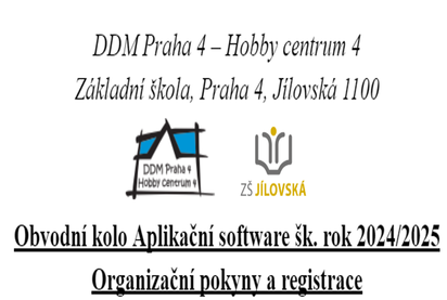 Obvodní kolo PC soutěže Aplikační software