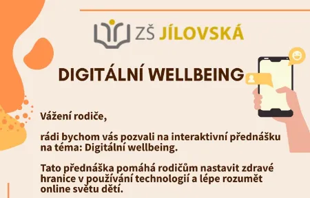 Pozvánka na přednášku pro rodiče