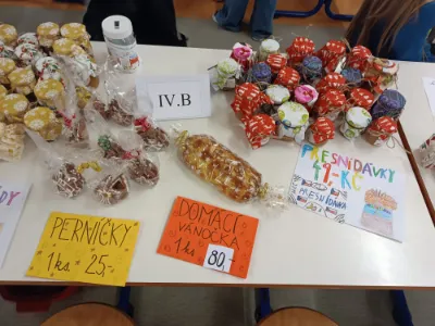 4.B - dobročinný vánoční jarmark Děti dětem