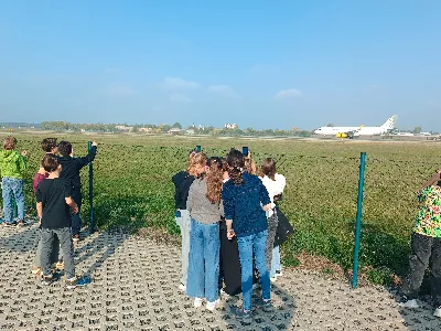 Exkurze 5. B na Letišti Václava Havla