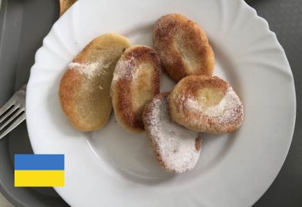 Ukrajinské menu ve školní jídelně