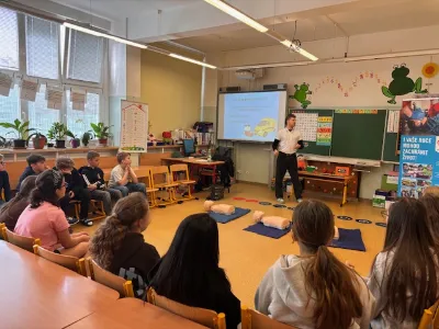 Kurz první pomoci v 5.C