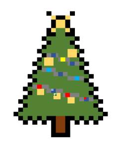 Vánoční pixel art