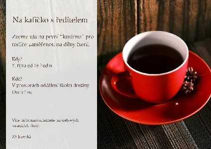 KAVÁRNY PRO RODIČE ANEB OTEVÍRÁME ŠKOLU