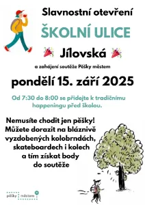 Pěšky do školy ŠKOLNÍ ULICÍ