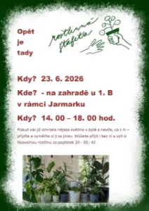 A je to zase tady - rostlinná štafeta