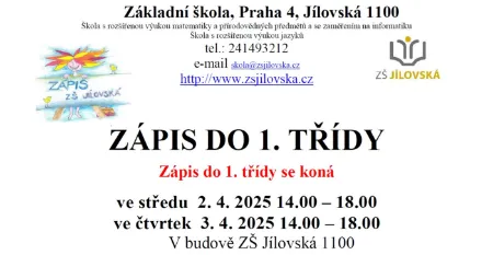 Zápis do 1. třídy